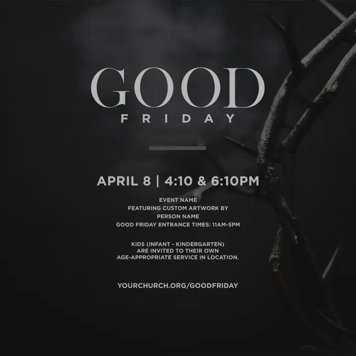 Good Friday: social post