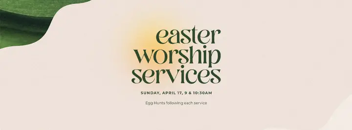 Easter Worship Services: facebook cover