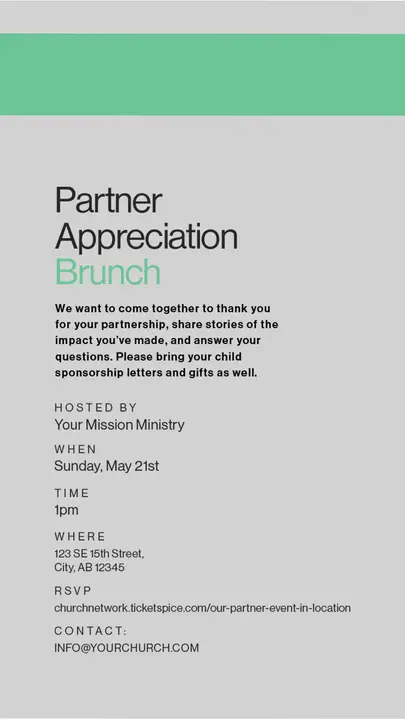 Partner Appreciation Brunch: story