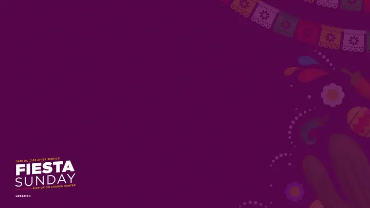 Fiesta Sunday: notes slide