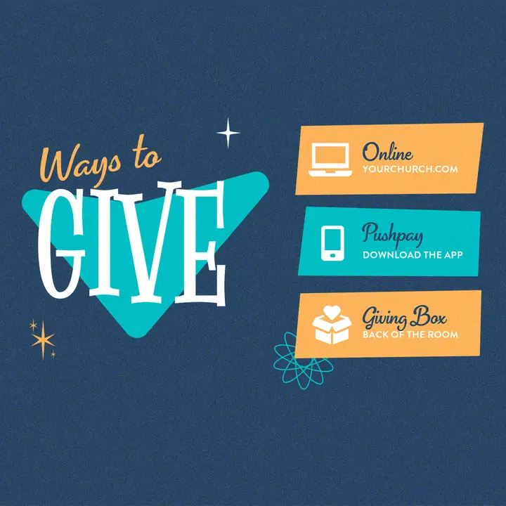 Ways To Give: social post