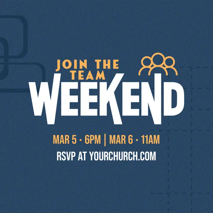 Join The Weekend Team: social post