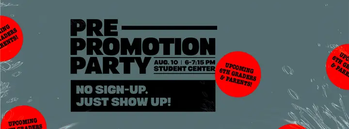 Pre-Promotion Party: facebook cover