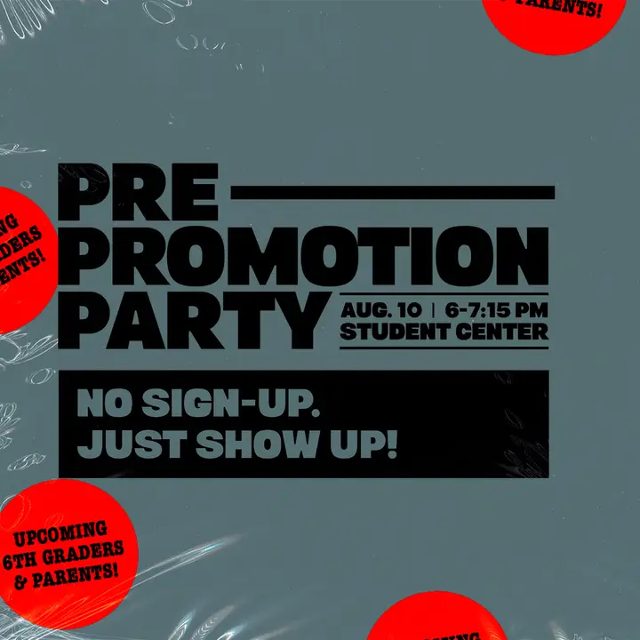 Pre-Promotion Party: social post