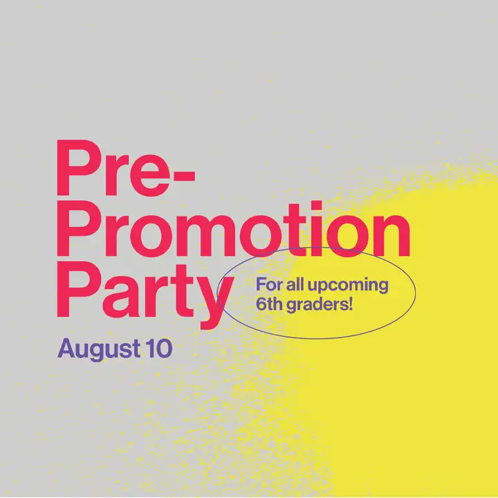 Pre-Promotion Party: social post