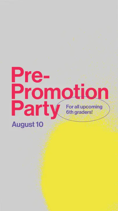 Pre-Promotion Party: story
