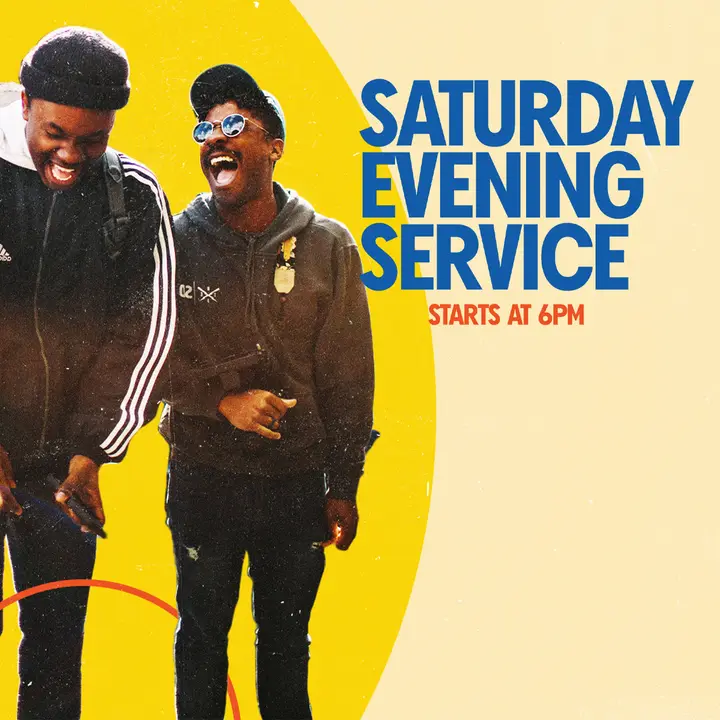 Saturday Evening Service: social post
