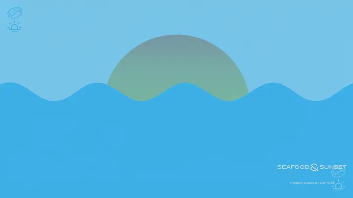 Seafood & Sunset: notes slide