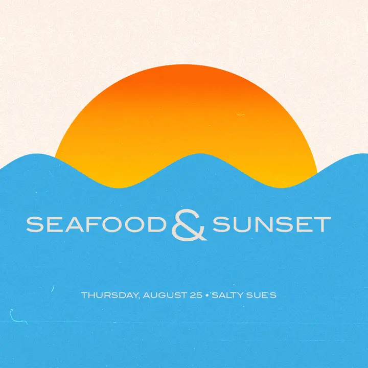 Seafood & Sunset: social post