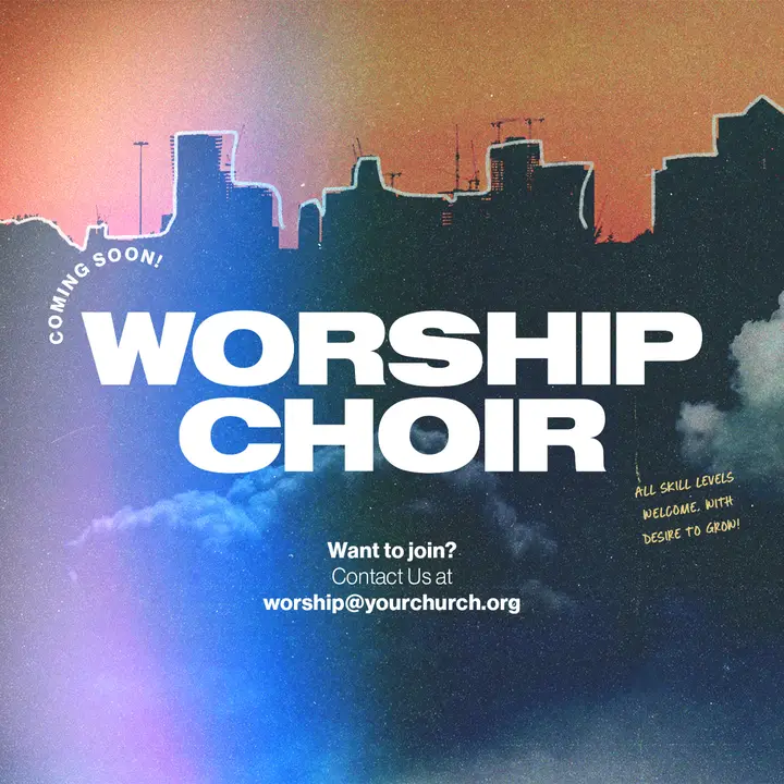 Worship Choir: social post