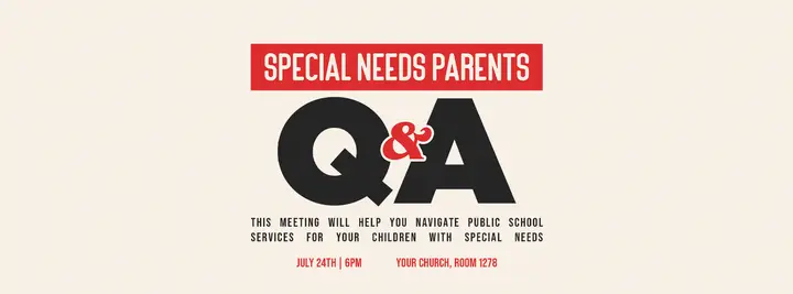 Special Needs Parents Q&A: facebook cover