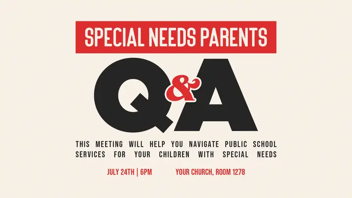 Special Needs Parents Q&A: HD slide