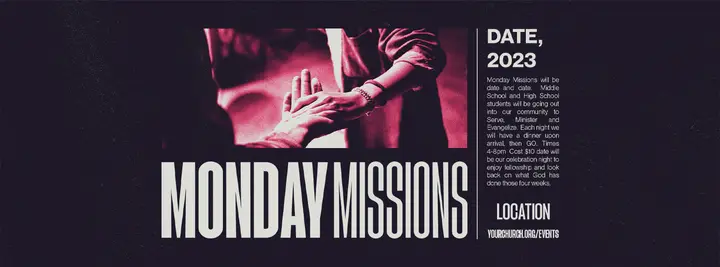 Monday Missions: facebook cover