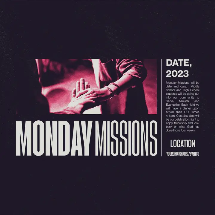 Monday Missions: social post