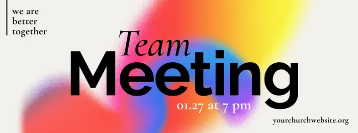 Team Meeting: facebook cover