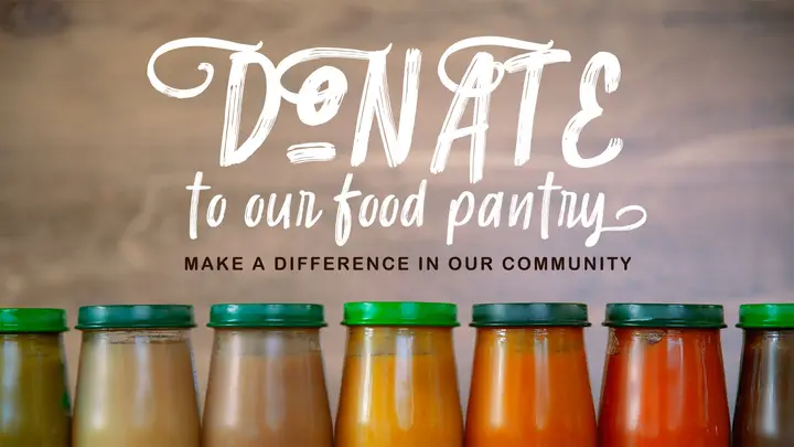Donate Food Pantry: title slide