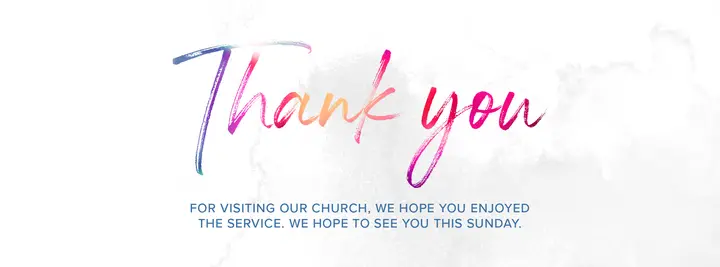 Thank You For Visiting Our Church: facebook cover