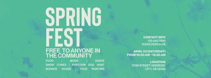 Spring Fest: facebook cover