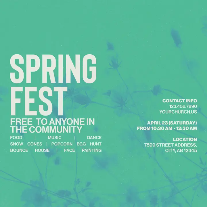 Spring Fest: social post