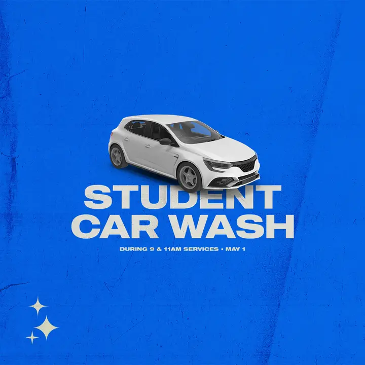 Student Car Wash: social post