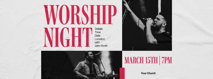 Worship Night: facebook cover