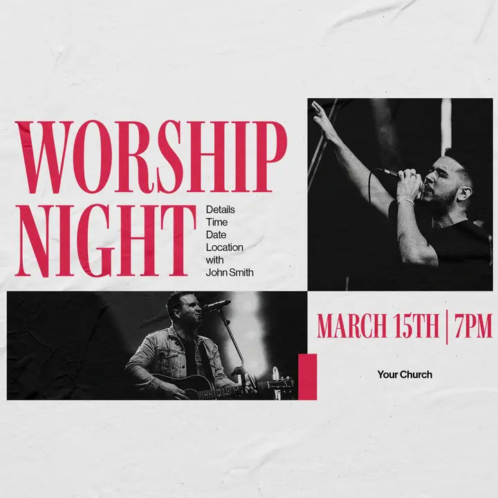 Worship Night: social post