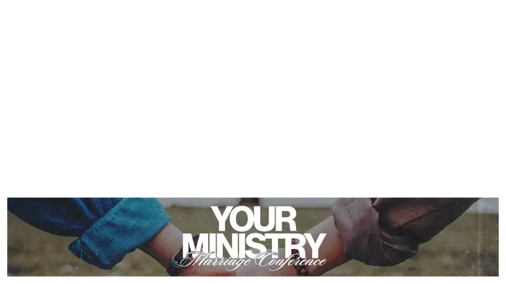 Marriage Conference: lower third