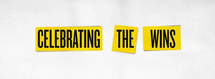 Celebrating The Wins: facebook cover