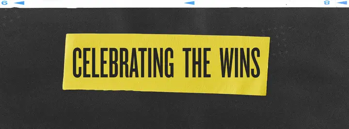 Celebrating The Wins: facebook cover