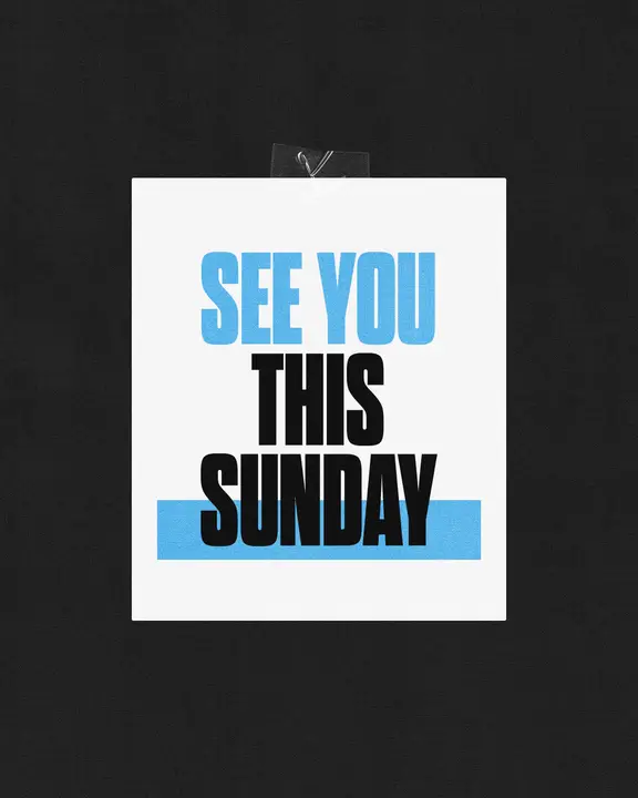 See You This Sunday: social post