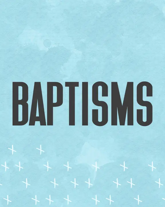 Baptisms: social post