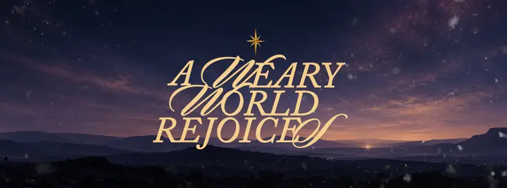 A Weary World Rejoices: facebook cover