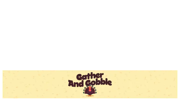 Gather and Gobble: lower third