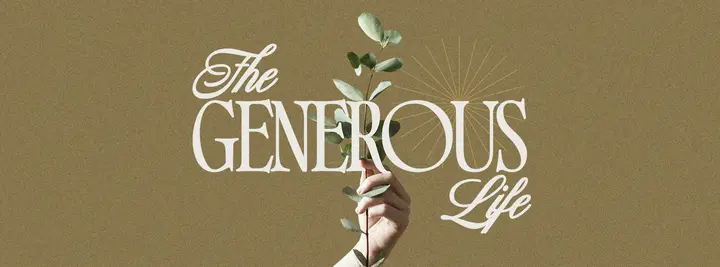 The Generous Life: facebook cover