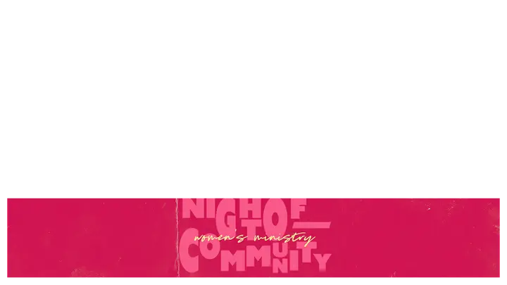 Night of Community: lower third