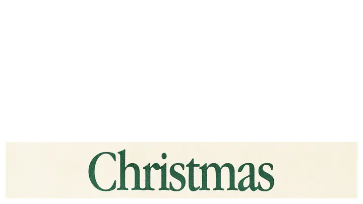 Christmas: lower third
