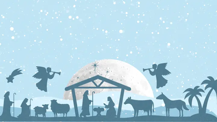 Christmas: blank background