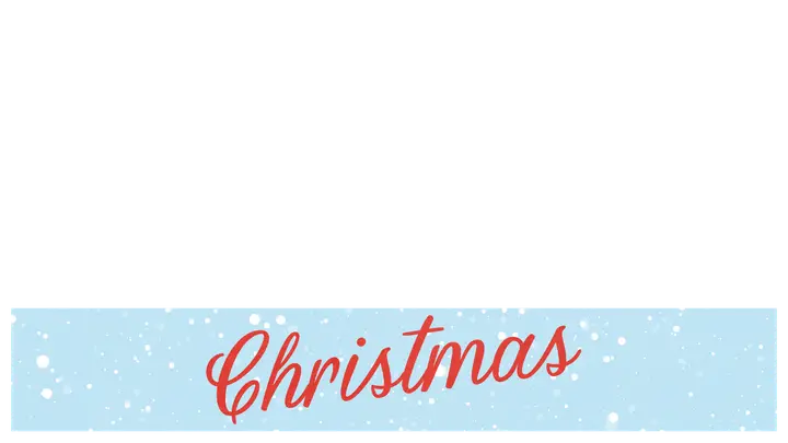 Christmas: lower third