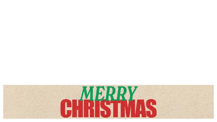 Merry Christmas: lower third