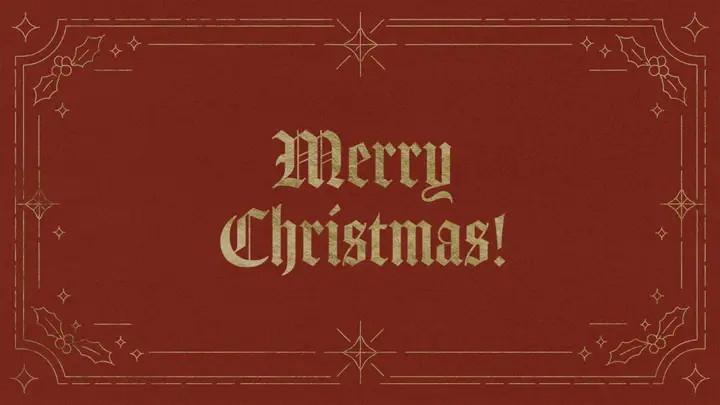 Merry Christmas: 4K slide