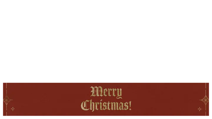 Merry Christmas: lower third