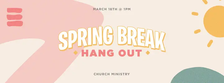 Spring Break Hang Out: facebook cover