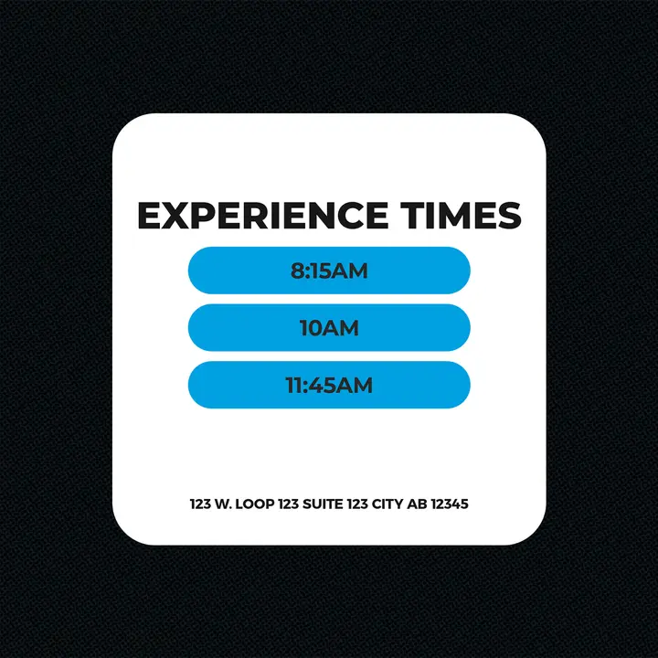 Experience Times: social post
