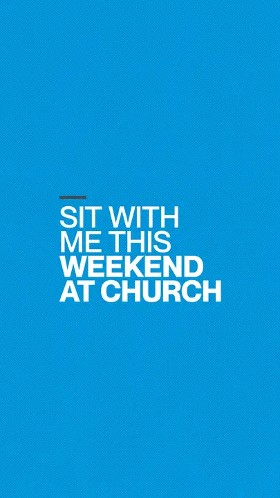 Sit With Me This Weekend At Church: story