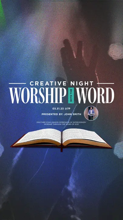 Creative Night Worship With The Word: story
