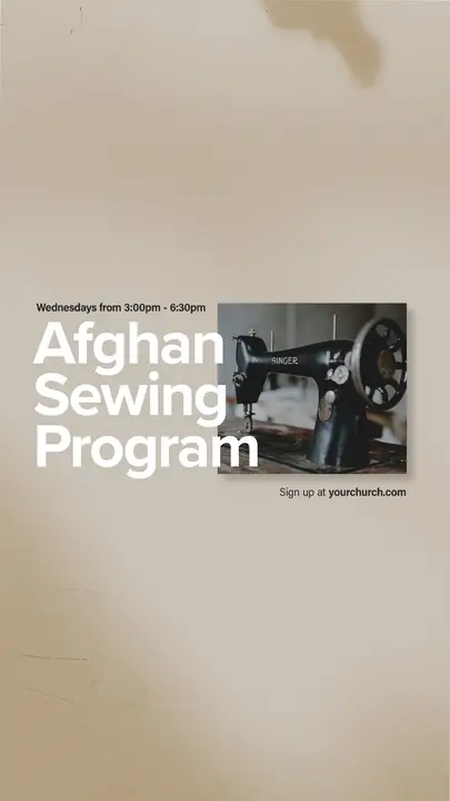 Afghan Sewing Program: story