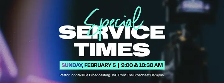 Special Service Times: facebook cover