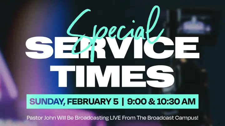 Special Service Times: HD slide