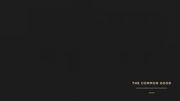The Common Good: notes slide