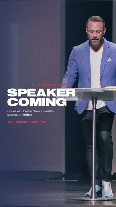 Speaker Coming: story